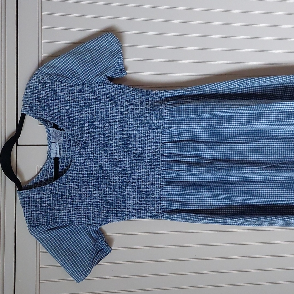 VINTAGE Bobbie Brooks Shirred A-Line Gingham